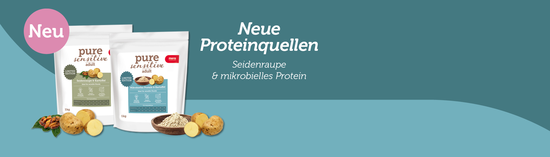 Zwei neue Wege für eine sensible Ernährung – Seidenraupe & Mikroprotein pure sensitive Header Zwei neue Wege für eine sensible Ernährung – Seidenraupe & Mikroprotein pure sensitive Header